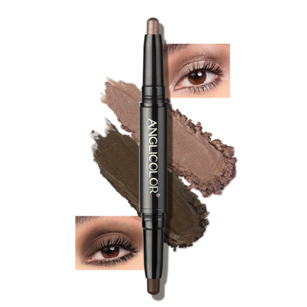 Double-headed Eye Shadow Stick Eye Makeup Pearlescent Waterproof Non-smudge Brightening Highlight Eye Shadow Stick - Image 9